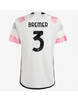 Moški Nogometna dresi replika Juventus Gleison Bremer #3 Gostujoči 2023-24 Kratek rokav